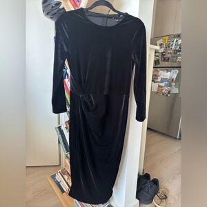Banana Republic velvet black dress